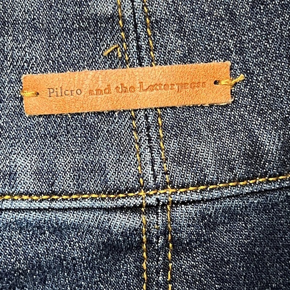 Pilcro And The Letterpress Womens Pleated High Waist Relaxed Whiskered Jeans 30 - Picture 8 of 10